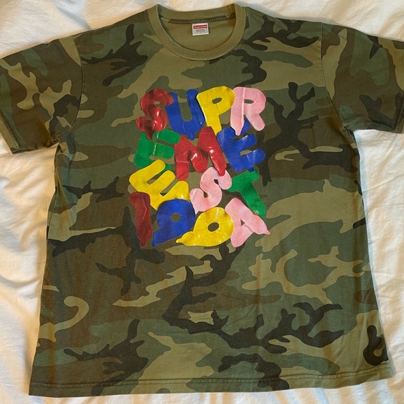 Supreme Other - **SUPREME** camo balloons graphic t-shirt SIZE LARGE